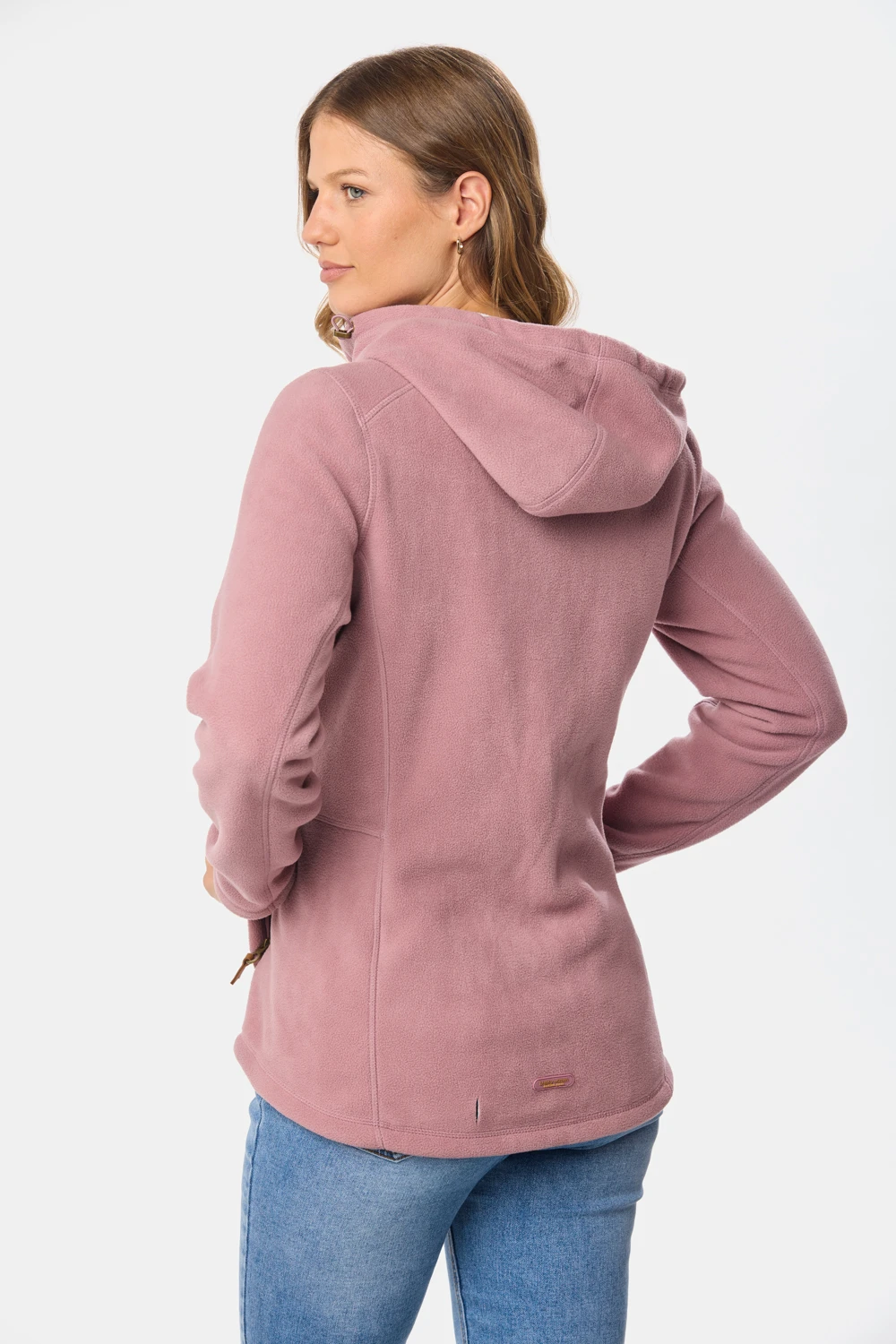 CAMPERA POLAR CON CAPUCHA Rosado