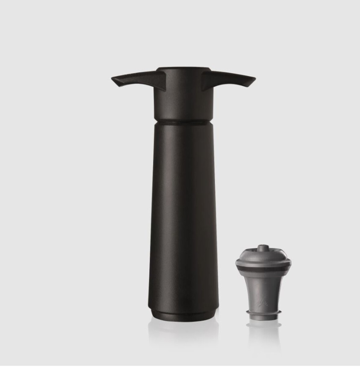 Set x2 Pzas Bomba De Vacio Negro 1 Tapon Vacuvin 