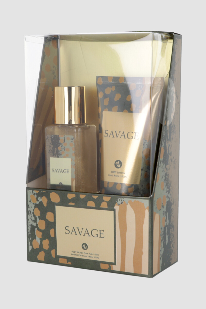 Set 75ml fragrance mist + 100ml body lotion - Savage 