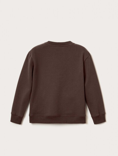 BUZO INFANTIL EN ALGODÓN - MARRÓN VERDE