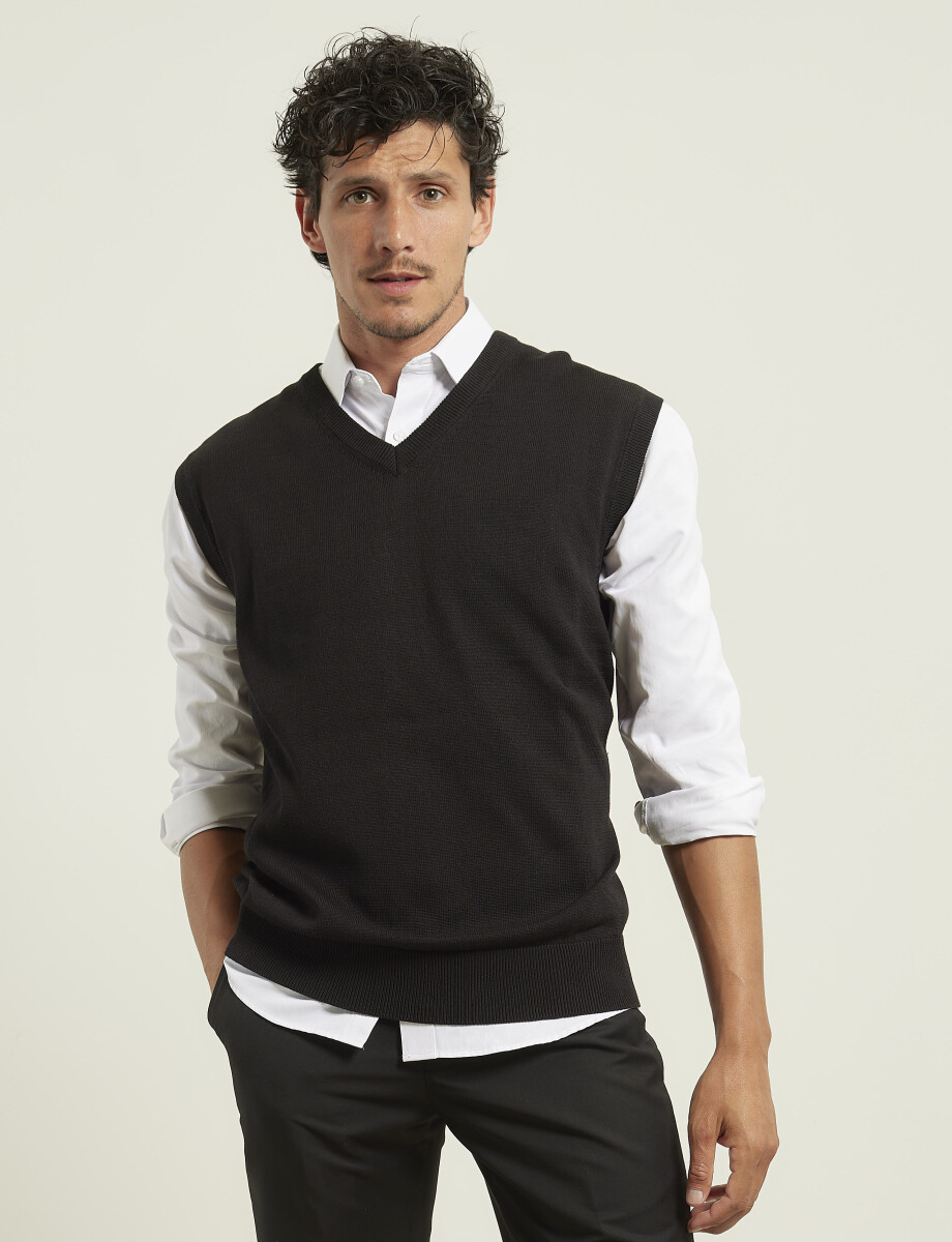 470885 CHALECO HARRINGTON LABEL Negro