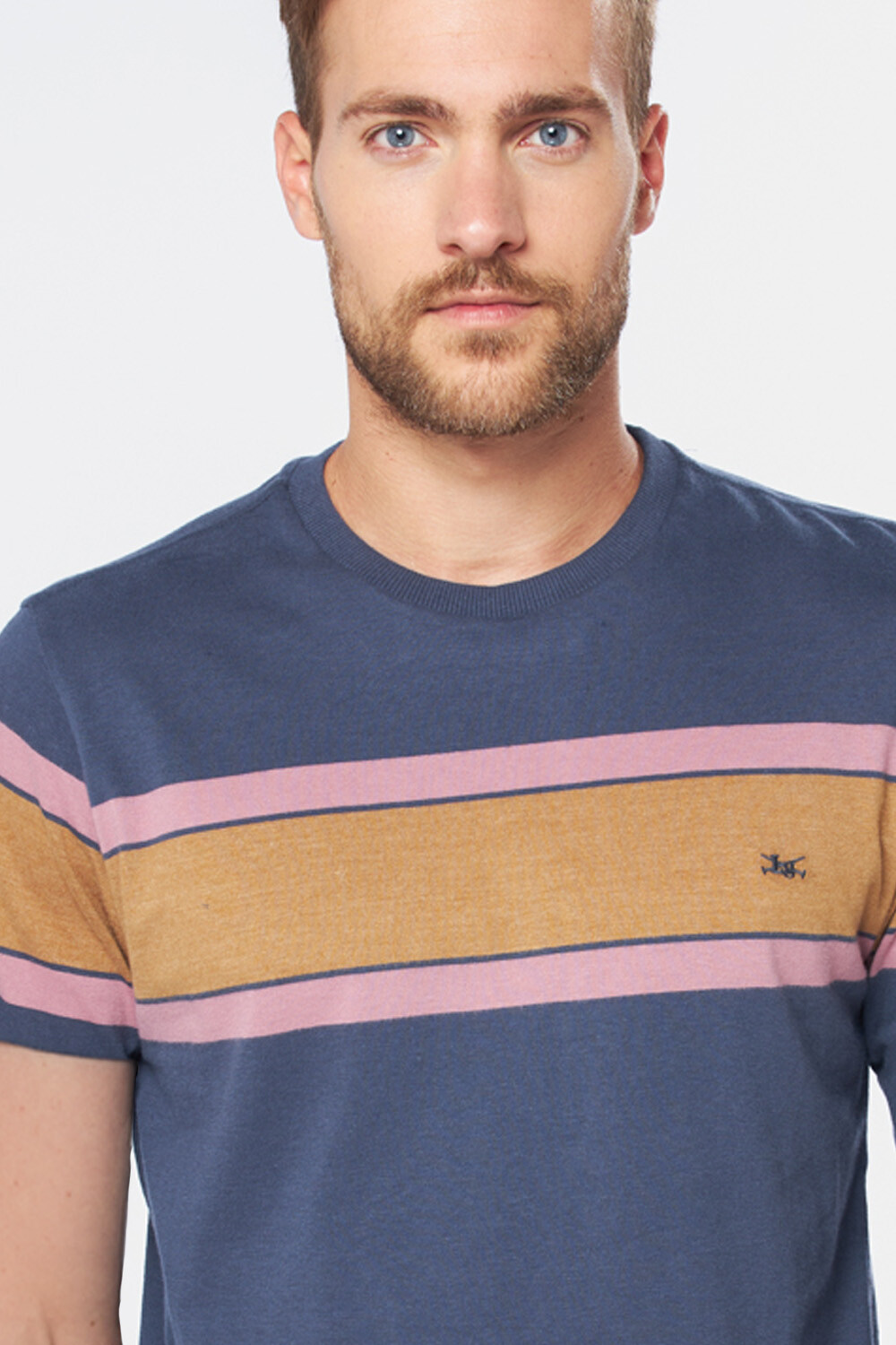 REMERA RAYADA Azul