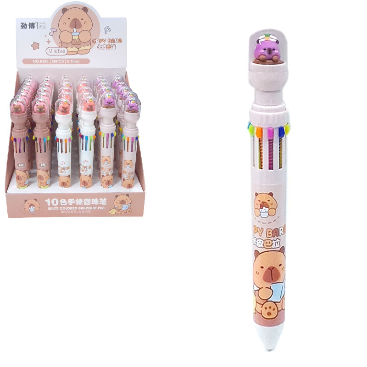 Bolígrafo 10 colores Capi - Bolígrafo 10 Colores Capi 