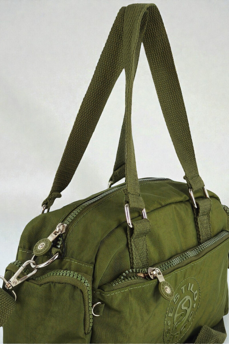 Morral con bolsillos Verde
