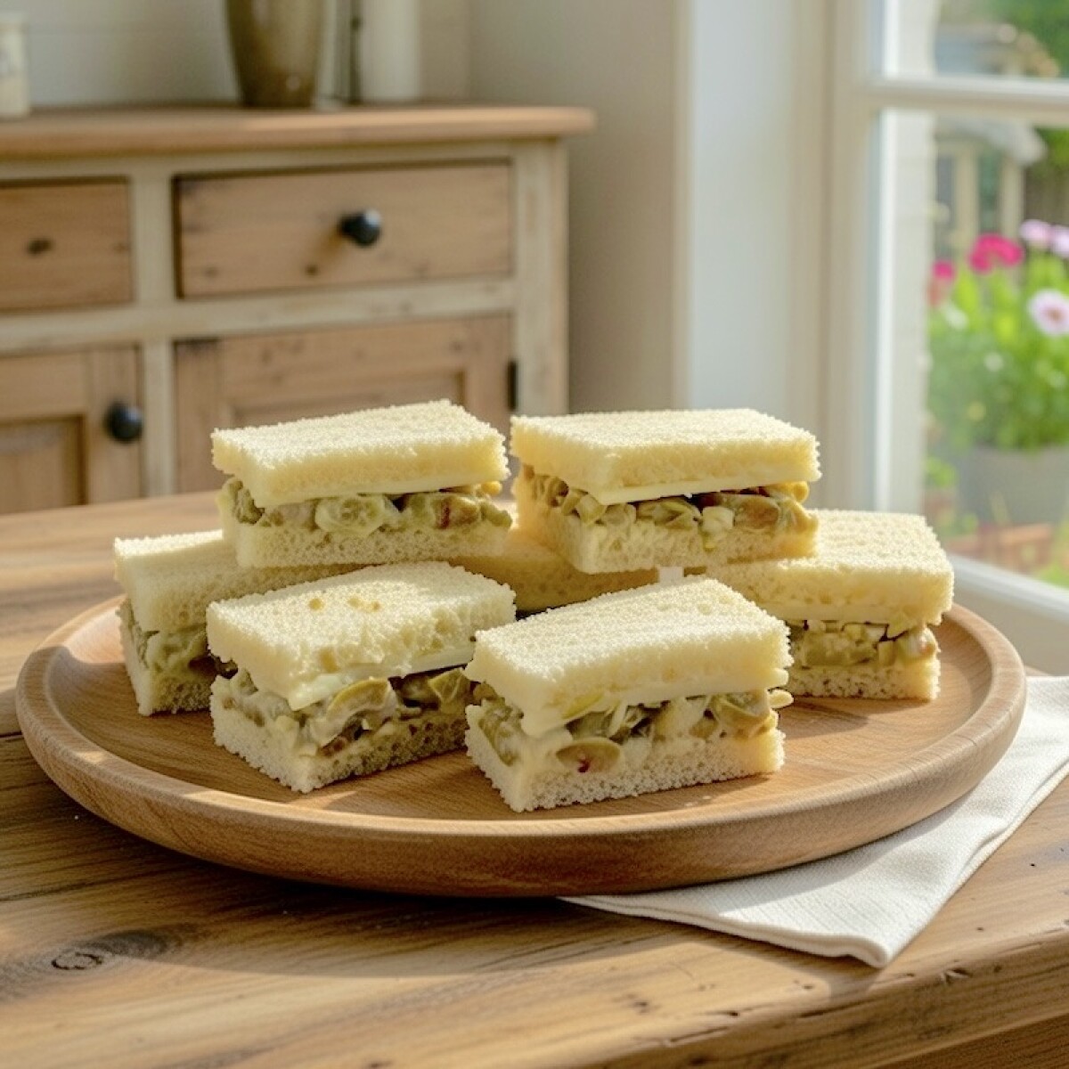 6 Sándwiches de Aceitunas Verdes 