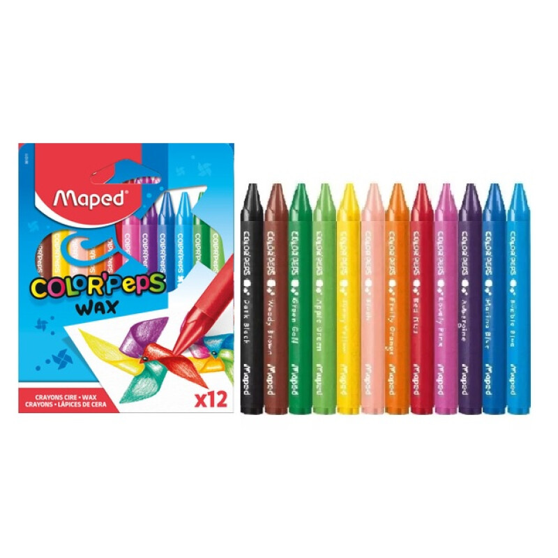 Crayolas Maped Color Peps Wax x 12 un. Crayolas Maped Color Peps Wax x 12 un.