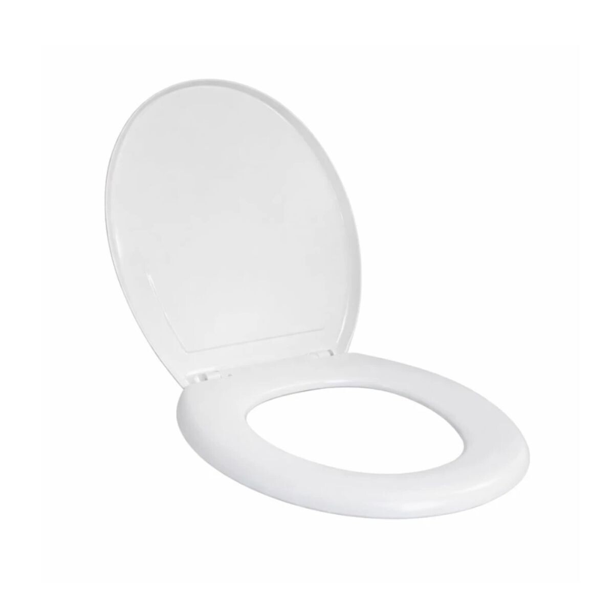 Tapa Inodoro Oval Plástica Acolchada Blanca 