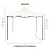 Gazebo Plegable 3x3 M Auto armable Toldo Playa Jardin Carpa Tela 600d IMBACK Color Blanco Gazebo Plegable 3x3 M Auto armable Toldo Playa Jardin Carpa Tela 600d IMBACK Color Blanco