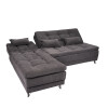 Sillón Cama con Chaise Izquierdo y derecho - Nice Chumbo Steel