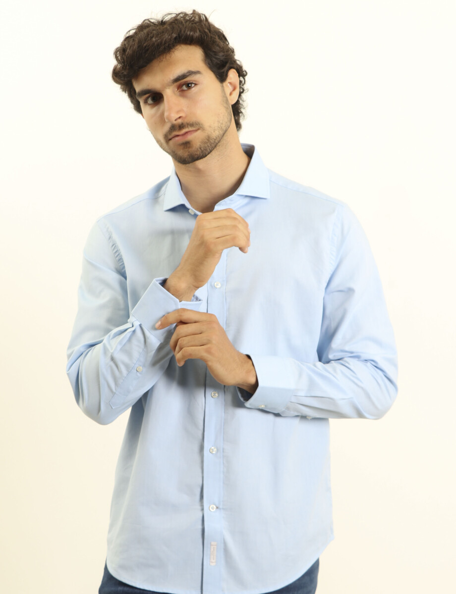 012569 CAMISA HARRINGTON 1937 Celeste