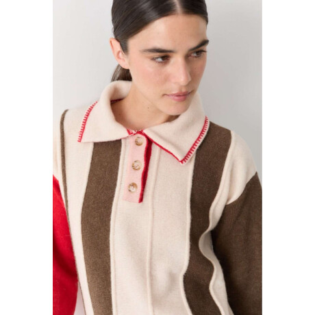 Pre Venta Buzo Olimpico Rojo, Crudo Y Rosa