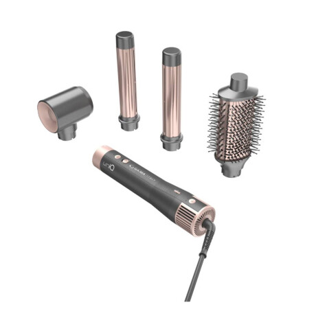 Modelador GAMA Multystyler UniQ Aura 4 en 1 Gris y Rosado