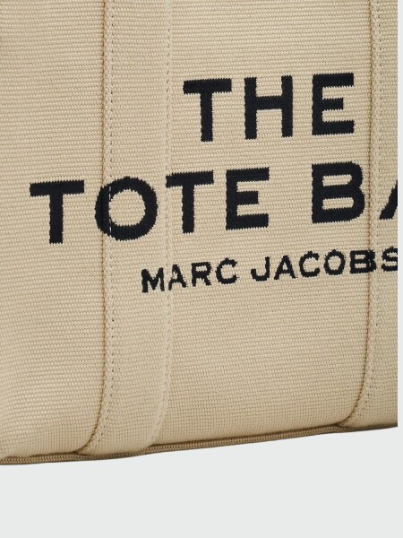 Marc Jacobs- Bolso tejido en jacquard , The Medium Tote Bag Beige