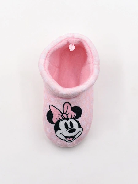 PANTUFLA BOTA INFANTIL DISNEY MINNIE ROSADO