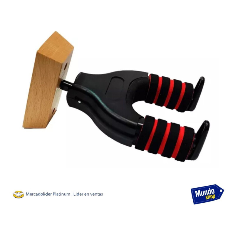 Soporte Guitarra Pared Calidad Superior Hercules Madera Negro