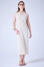 VESTIDO TEJIDO MAXI Plata