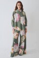 PANTALON WIDE XL PRINT TEAM Macros Verde