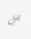 Sets Anillos Strass Set De Anillos Corazón - Plateado Rodio