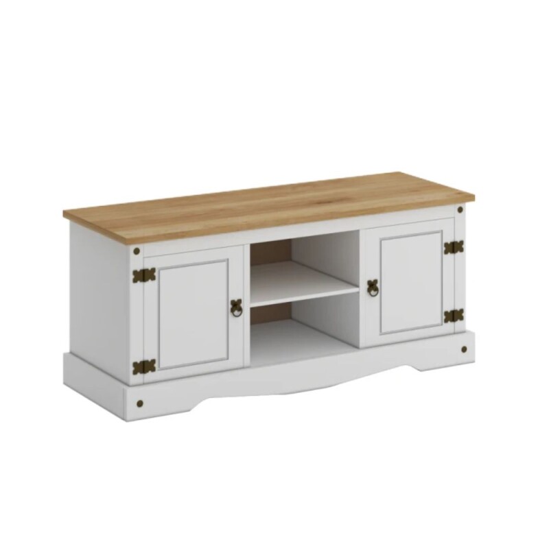 Rack 2 puertas 1 Estante 160cm Blanco Linea Mexicana Rack 2 puertas 1 Estante 160cm Blanco Linea Mexicana