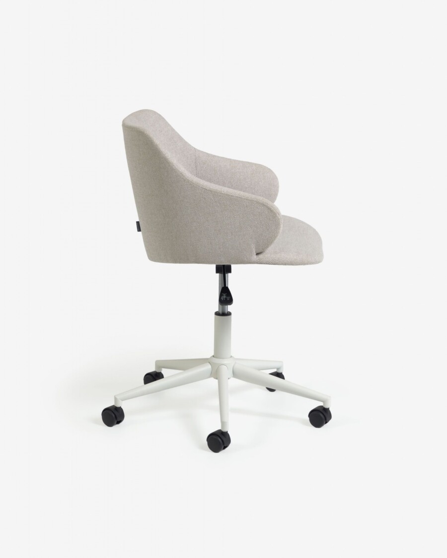 Silla de escritorio Einara gris claro