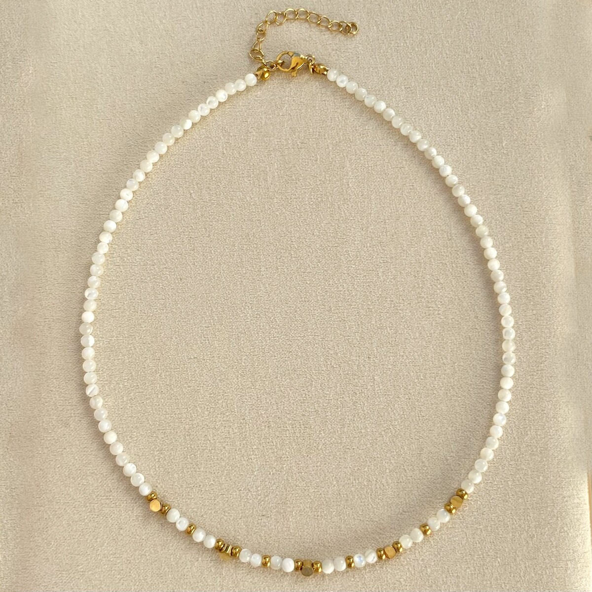 Collar BOREAL en acero y piedras naturales 
