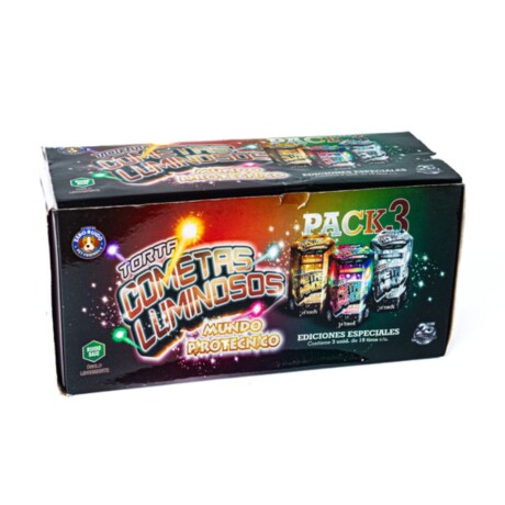 TORTA COMETAS LUMIN.MUNDO 19T (PACK 3) TORTA COMETAS LUMIN.MUNDO 19T (PACK 3)