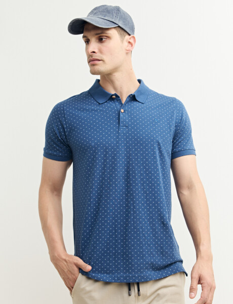 520680 REMERA HARRINGTON LABEL Azul Osc/celeste