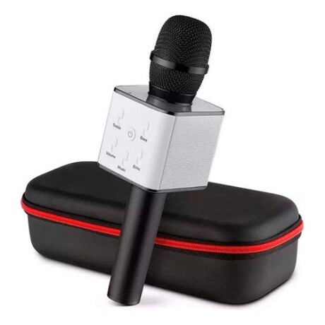 Micrófono Karaoke bluetooth inalámbrico parlante USB Negro