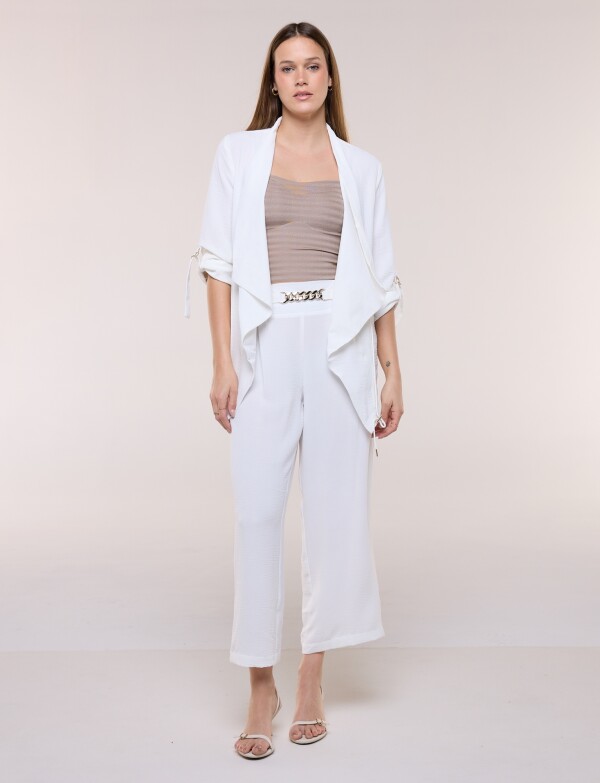 Chaqueta Cintura Ajustable CRUDO
