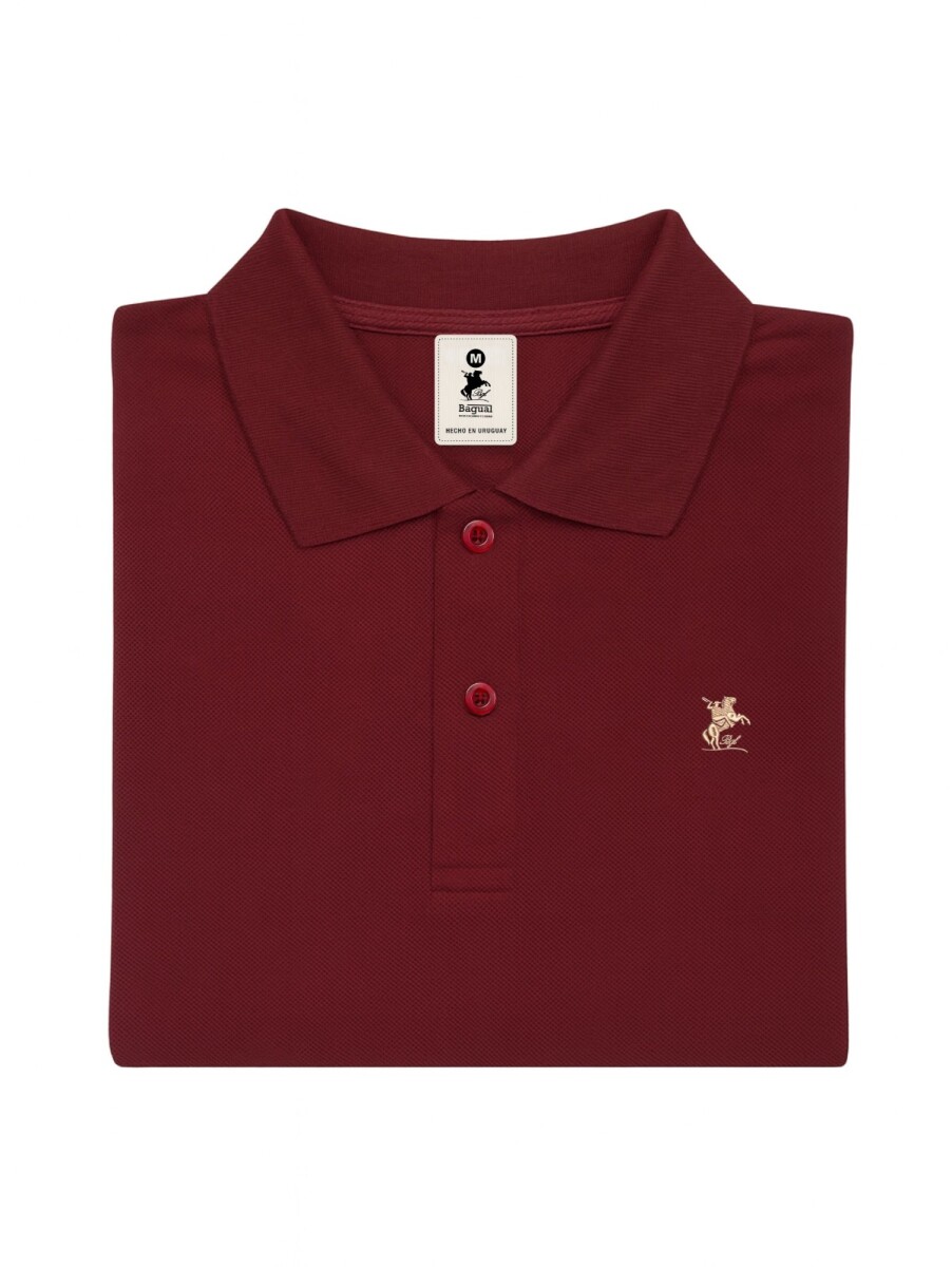 Remera pique de dama - Bordo 