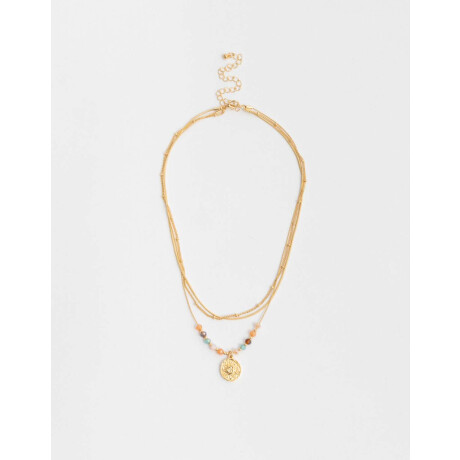 Collar Con Medallita Dorado