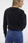 Buzo chenille Emi Negro