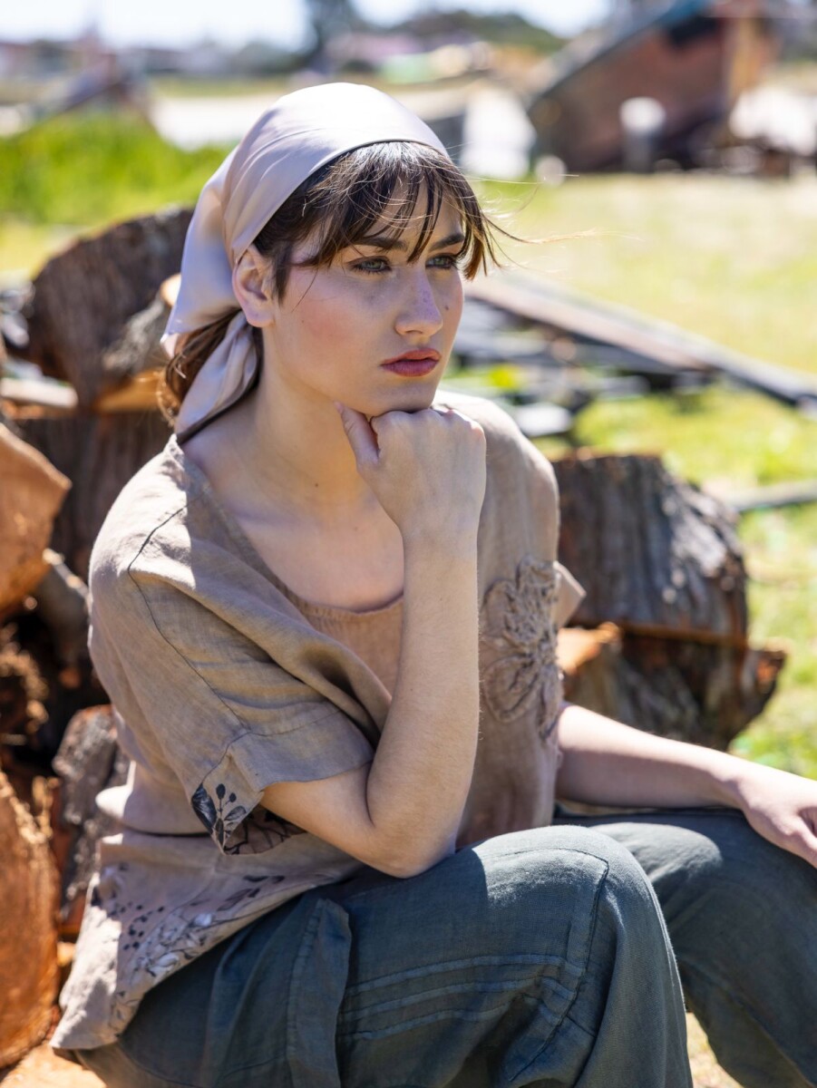 PANTALON LINO ENCINA - TOSTADO 