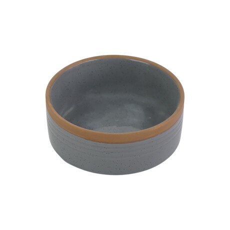 BOWL CERAMICA CHATO COLOR GRIS GUARDA MARRON BOWL CERAMICA CHATO COLOR GRIS GUARDA MARRON