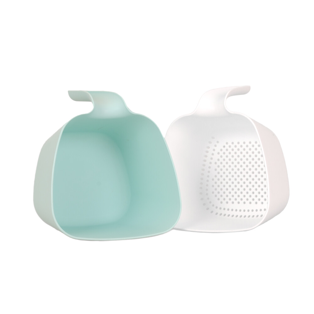 COLADOR DOBLE CON ASA PLASTICO MULTICOLOR 2,4LTS