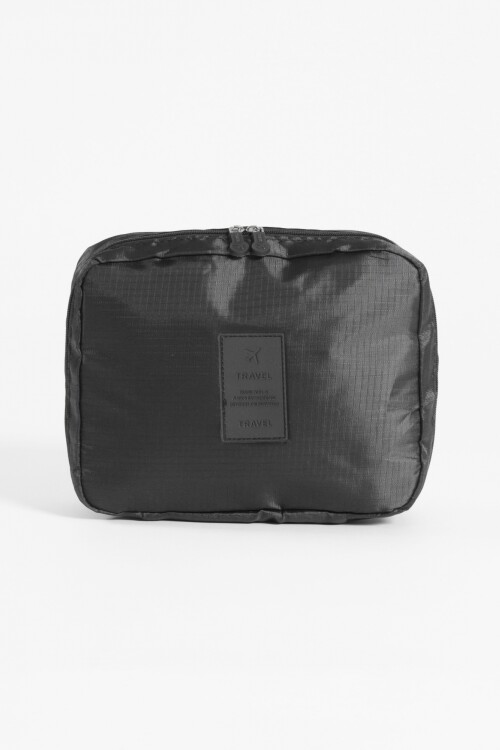 Organizador de viaje rectangular negro