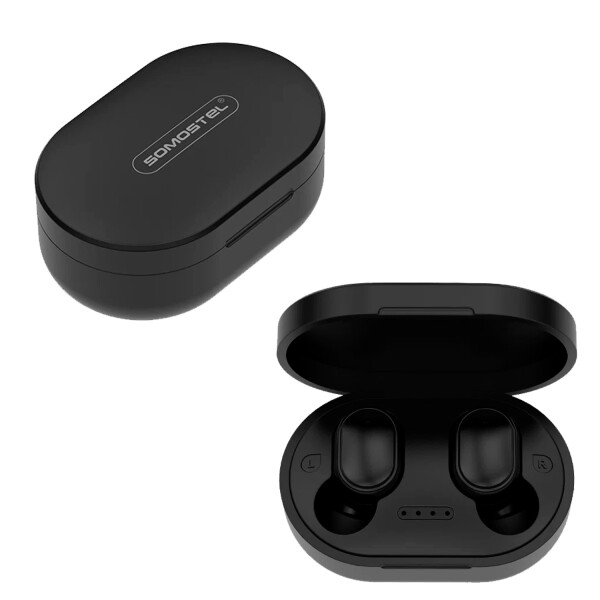 Auriculares Somostel Inalámbricos Sms-j13 Macaron AURICULAR BT DISPLAY NEGRO/VIOLETA