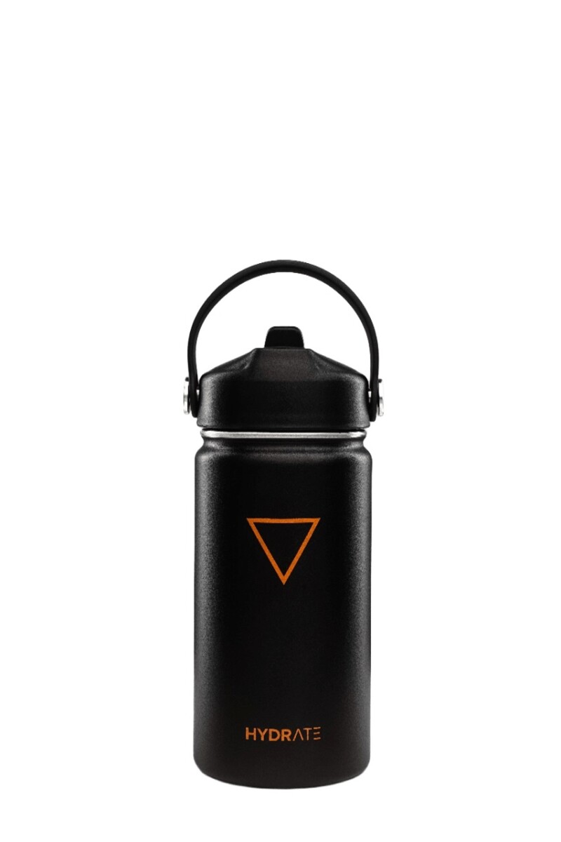 TERMO HYDRATE BABY 350ML - NEGRO Y NARANJA 
