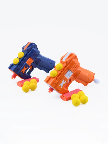 PISTOLA DOBLE BALA AZUL