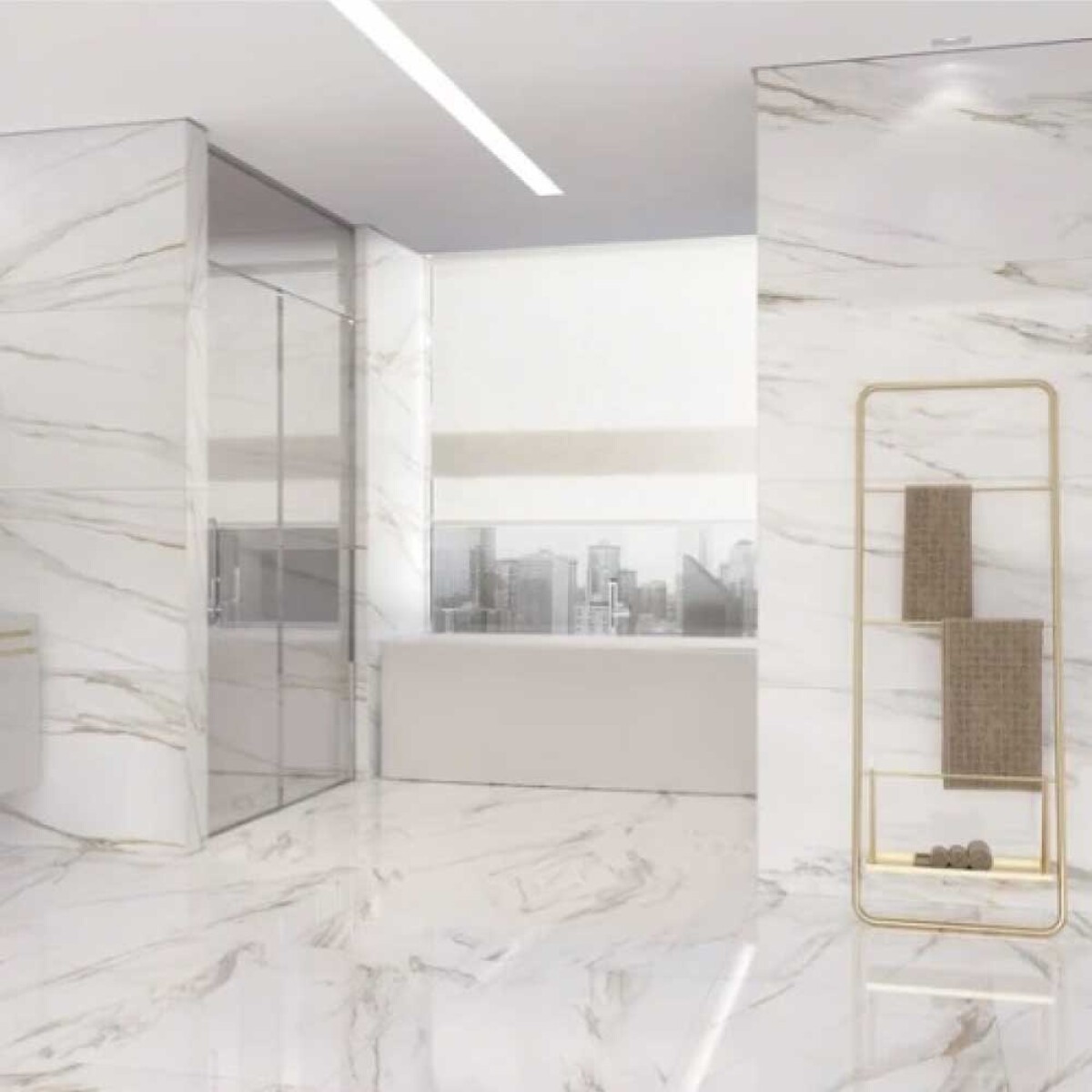 Porcelanato Calacata gold mt - 2.13m2 