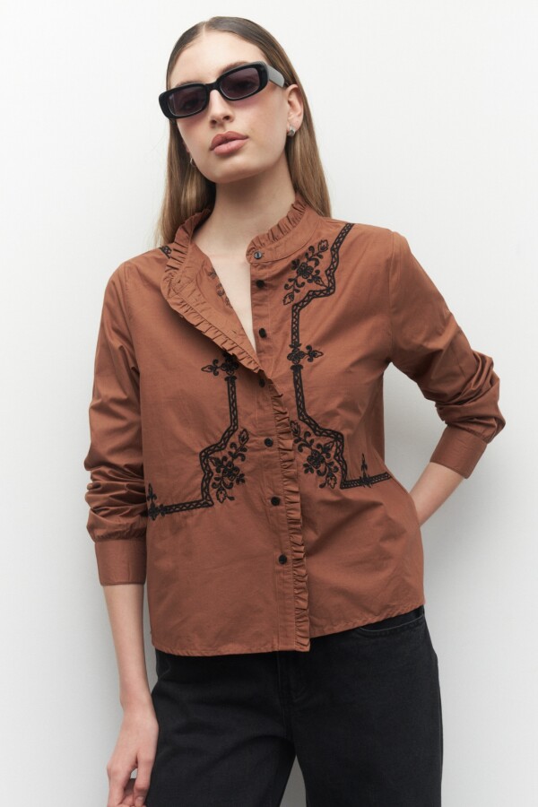 CAMISA CUTTER Caramelo