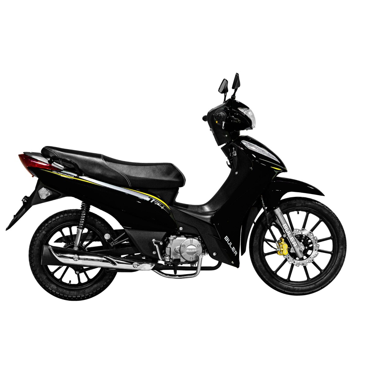Motocicleta Buler Urban 125cc con Aleación - Negro 