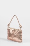 Cartera de fiesta bordada en lentejuelas y canutillos cobre