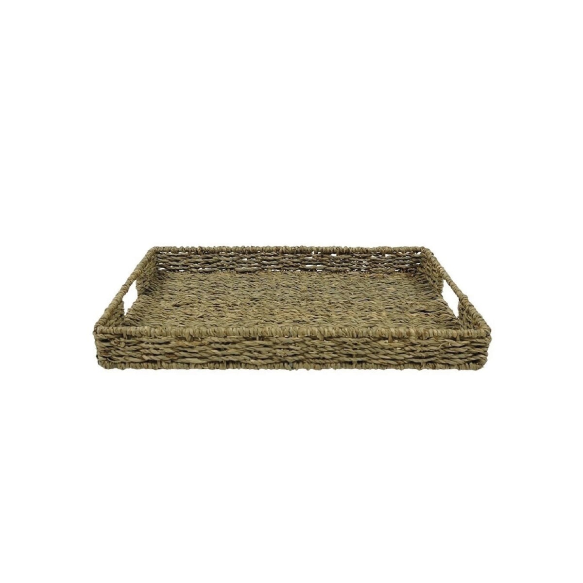 BANDEJA RECTANGULAR 38x28xH4.5CMS FIBRA NATURAL 