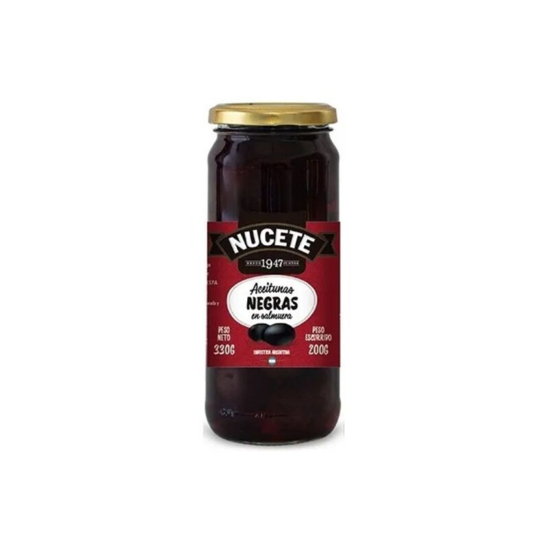 Nucete Aceitunas Negras 200g Nucete Aceitunas Negras 200g