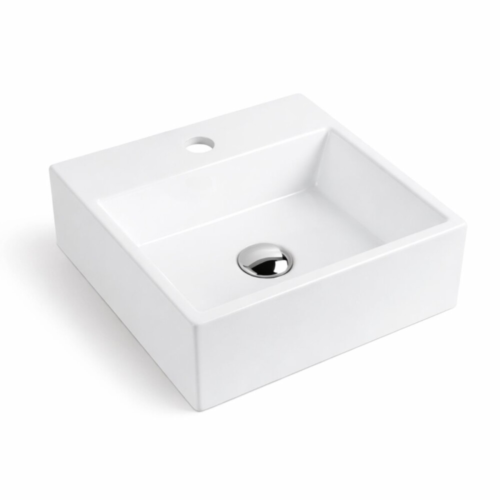 Bacha de apoyo rectangular 33x29 cm c/mesa Blanca Brillo Dmc Bacha De Apoyo Rectangular 33x29 Cm C/mesa Blanca Brillo Dmc