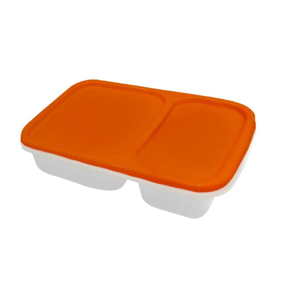 VIANDA RECTANGULAR 2 DIVISIONES JOLLY FRESHLIFE 0 - NARANJA 