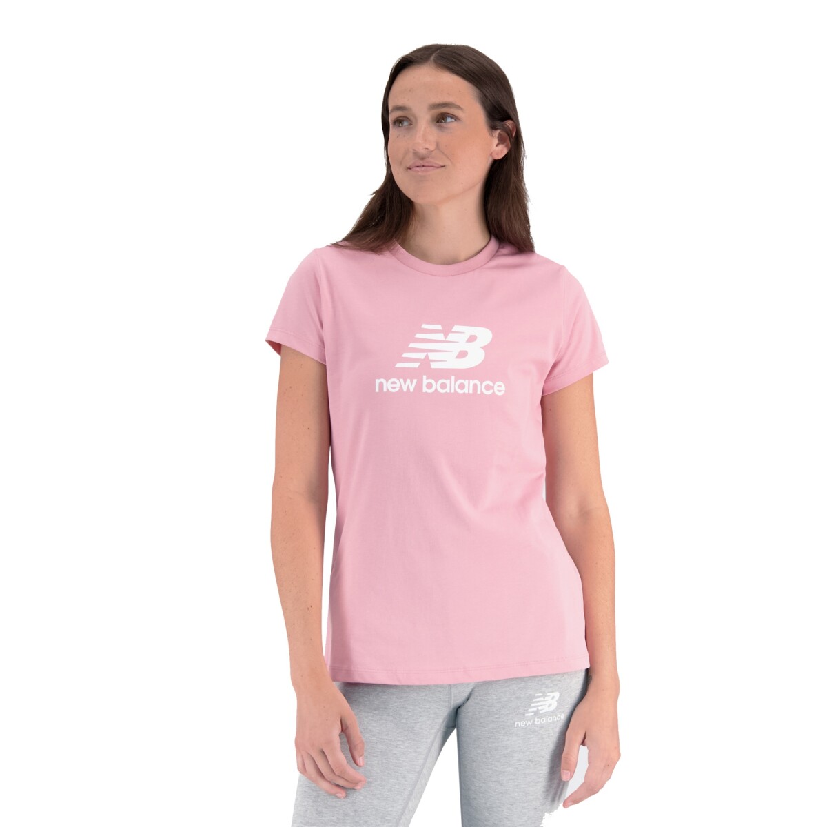 Remera New Balance de dama - Essentials - WT31546HAO - BEIGE 