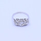 Anillo oro 18k blanco con 3 brillantes Anillo oro 18k blanco con 3 brillantes
