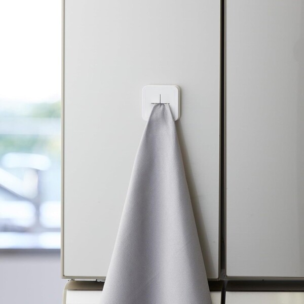 Soporte Toalla Toallero Pared Baño Cocina Cubo Adhesivo Ax ® Variante Color Blanco